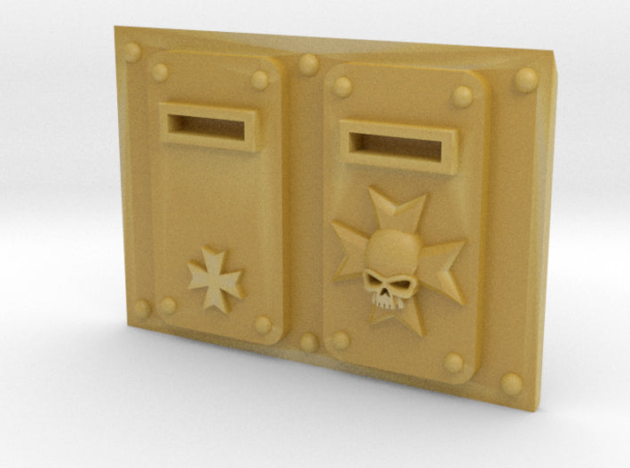 Maltese Cross : Mark-1 APC Frontplate 3d printed