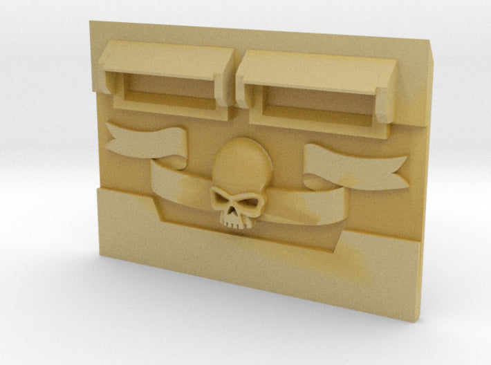 Skull Banner : Standard APC Frontplate 3d printed