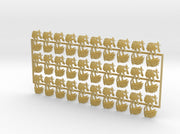 60x Black Wing - Shoulder Insignia pack 3d printed