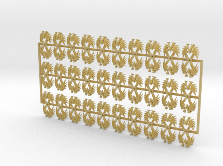60x Winged Lambda - Shoulder Insignia pack 3d printed