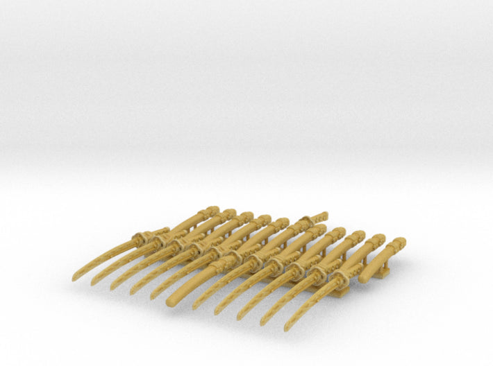 12x Energy Sword: Shinto (w/2 Sheathed) 3d printed