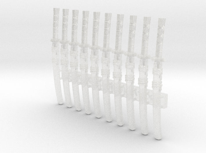 10x Sheathed Shinto EnergySwords 3d printed