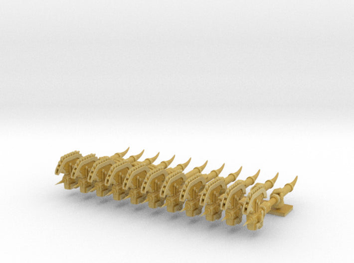 11x RotoAxe: Khrom 3d printed