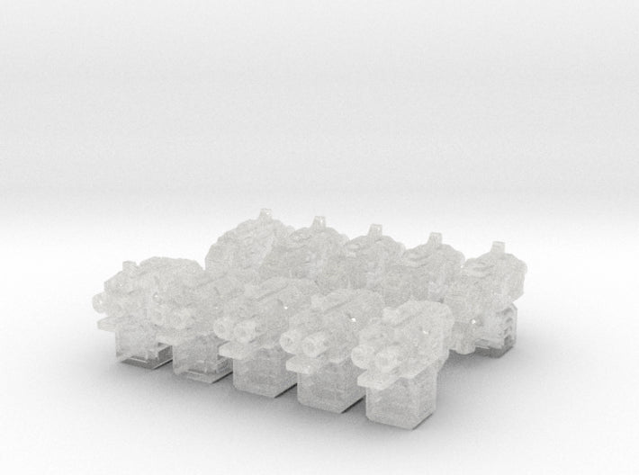 10x Fleur-De-Lis : Small Hand Blitz Pistols (L&amp;R) 3d printed