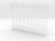 Consecrated Blades - Flat Vehicle Insignia pack 3d printed