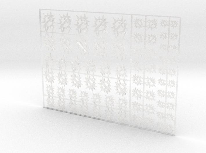 Consecrated Blades - Flat Vehicle Insignia pack 3d printed