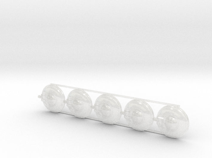 5x Left Boss Combat Shields w/Hand (SIS Ready) 3d printed