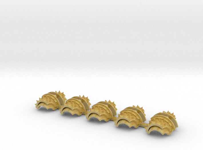 5x Round Spiked - T:2a Cataphractii Shoulder Sets 3d printed