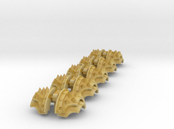 5x Square Spiked - T:2a Cataphractii Shoulder Sets 3d printed