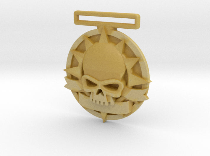 Small Tournament Medal : Blank Halo Skull 3d printed