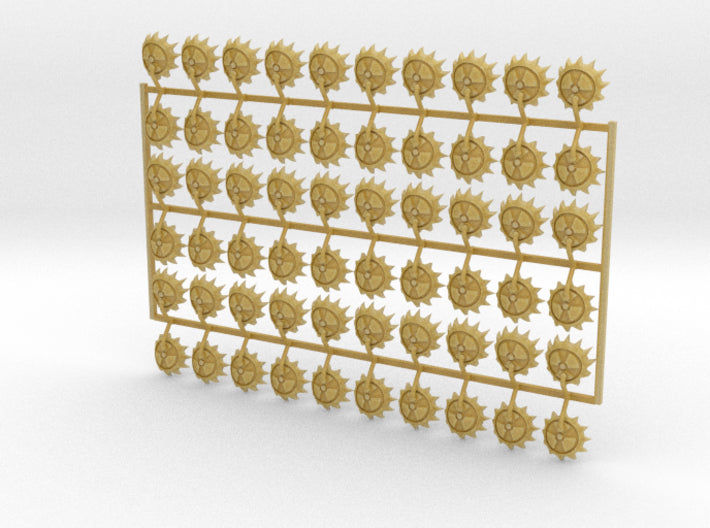 60x Radioactive Chaos - Shoulder Insignia pack 3d printed