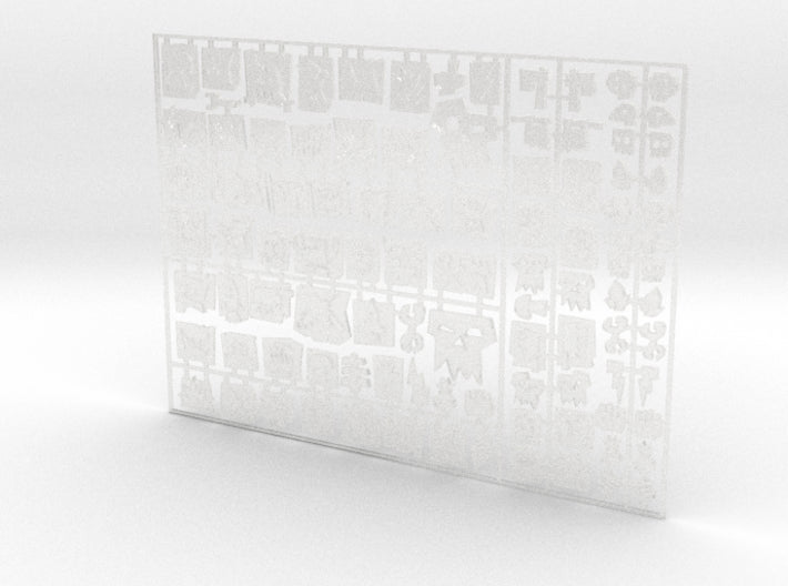 Orc Glyphs 1 - Flat Vehicle Insignia pack 3d printed