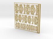 Orc Skulls &amp; Jaws - Flat Vehicle Insignia pack 3d printed