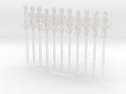 11x Energy Sword: Demon Hunt Crusader 3d printed