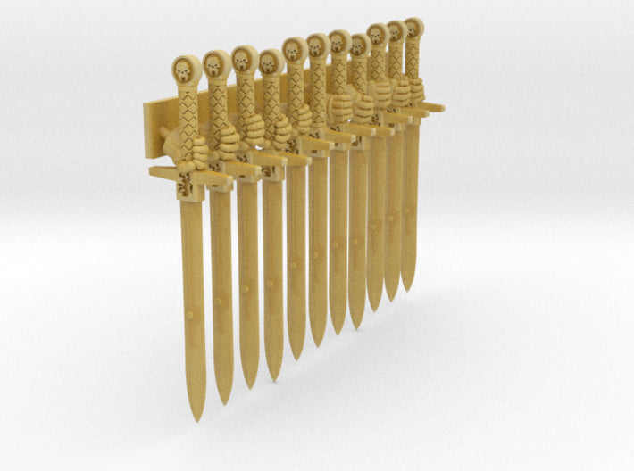 11x Energy Sword: Great Wolf Crusader 3d printed