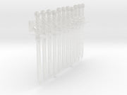 11x Energy Sword: Great Wolf Crusader 3d printed