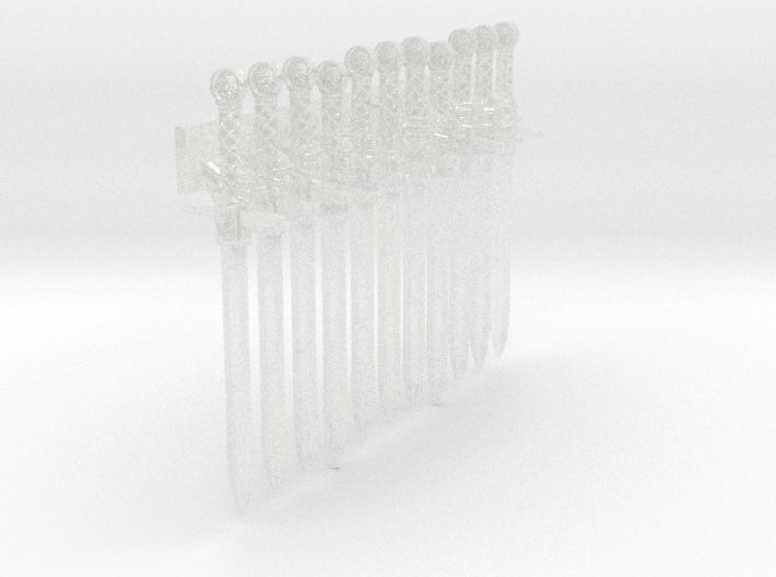 11x Energy Sword: Great Wolf Crusader 3d printed