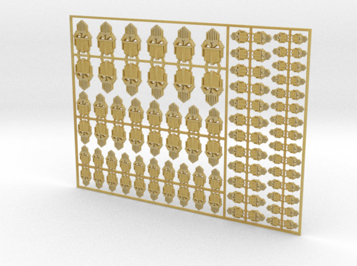 Iron Heads - Flat Vehicle Insignia pack 3d printed