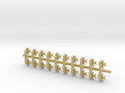 20x Maltese Cross - Small Bent Insignias (5mm) 3d printed