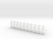 20x Maltese Cross - Small Bent Insignias (5mm) 3d printed