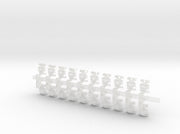 20x Xeno Hunters - Tiny Convex Insignias (3mm) 3d printed