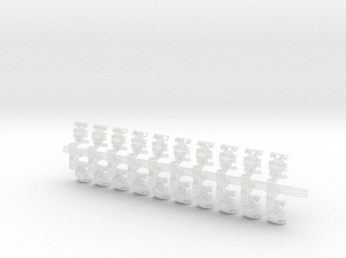20x Xeno Hunters - Tiny Convex Insignias (3mm) 3d printed