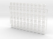 60x Xenos Hunters - Shoulder Insignia pack 3d printed