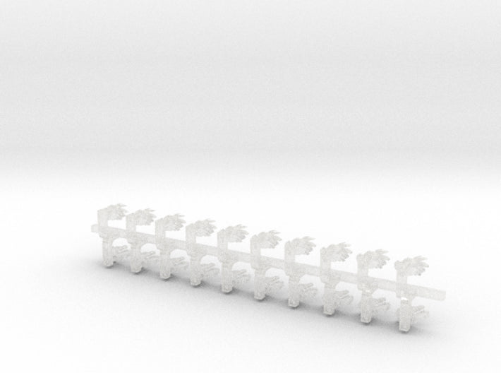 20x Dragon Head - Tiny Convex Insignias (3mm)	 3d printed