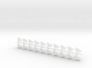 20x Dragon Head (R) - Bent Insignias (7mm)		 3d printed