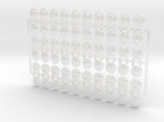 60x Clan Skullgear - Shoulder Insignia pack 3d printed