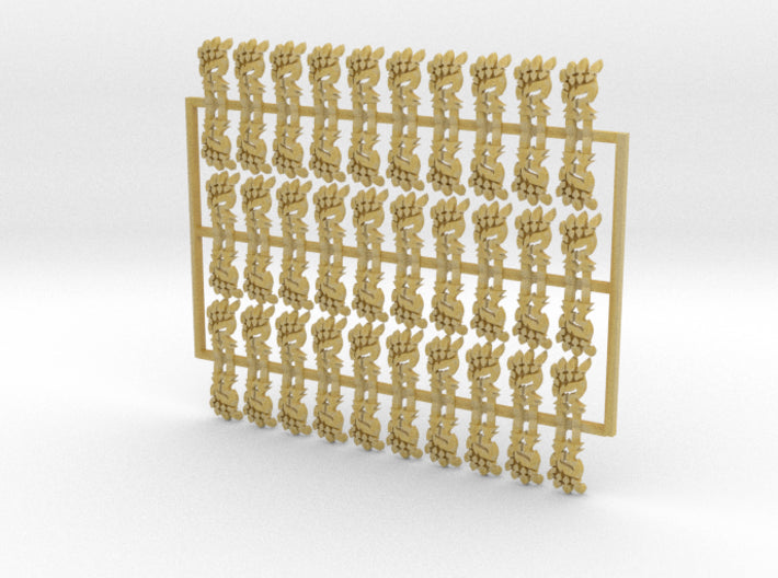 60x Demon Claw - Shoulder Insignia pack 3d printed