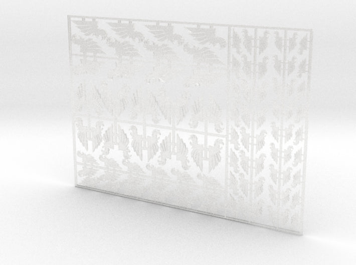 Winged Claw - Flat Vehicle Insignia pack 3d printed