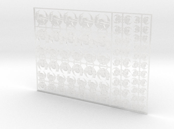 Hammers of Dorn - Flat Vehicle Insignia pack 3d printed