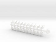 20x Angel Wing - Tiny Convex Insignias (3mm) 3d printed