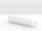 20x Angel Wing (R) - Tiny Convex Insignias (3mm) 3d printed