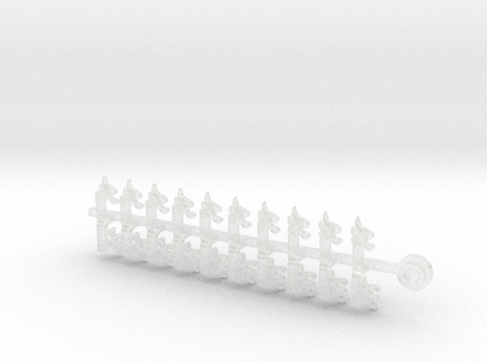 20x Angel Wing (R) - Tiny Convex Insignias (3mm) 3d printed