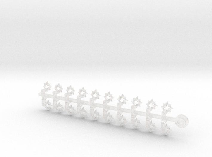 20x Chaos Maul - Tiny Convex Insignias (3mm)	 3d printed
