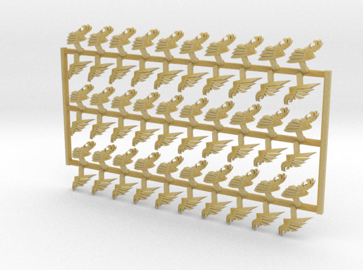 60x Winged Claw - Shoulder Insignia pack 3d printed