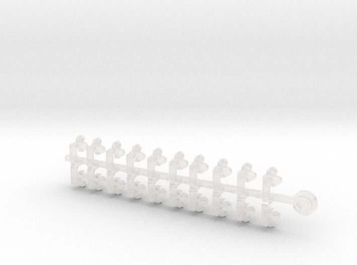 20x Clubs - Tiny Convex Insignias (3mm) 3d printed