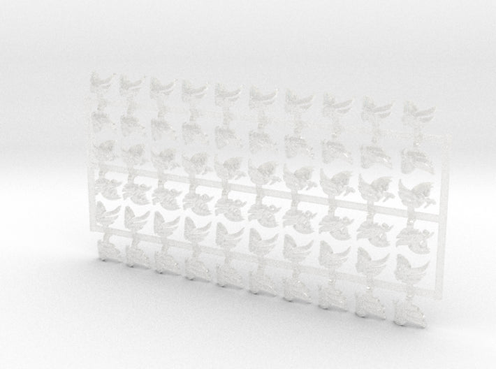 60x Winged Horse - Shoulder Insignias (L&amp;R) 3d printed