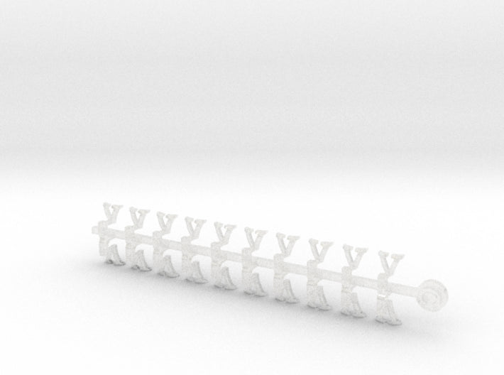 20x V - Tiny Convex Insignias (3mm) 3d printed