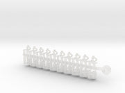 20x Ogothic #2 - Tiny Convex Insignias (3mm) 3d printed