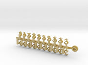 20x Ogothic #3 - Tiny Convex Insignias (3mm) 3d printed