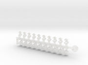 20x Ogothic #3 - Tiny Convex Insignias (3mm) 3d printed