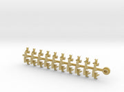 20x Ogothic #4 - Tiny Convex Insignias (3mm) 3d printed