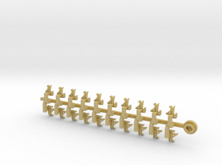 20x Ogothic #4 - Tiny Convex Insignias (3mm) 3d printed