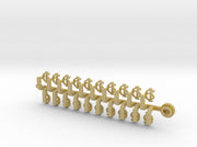 20x Ogothic #6 - Tiny Convex Insignias (3mm) 3d printed