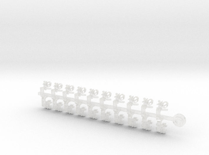 20x Ogothic #10 - Tiny Convex Insignias (3mm) 3d printed