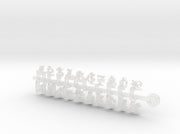 2x Ogothic Number Set - Tiny Convex Insignias (3mm 3d printed