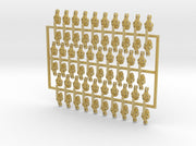 60x Wolf Skull : Shoulder Insignia pack 3d printed